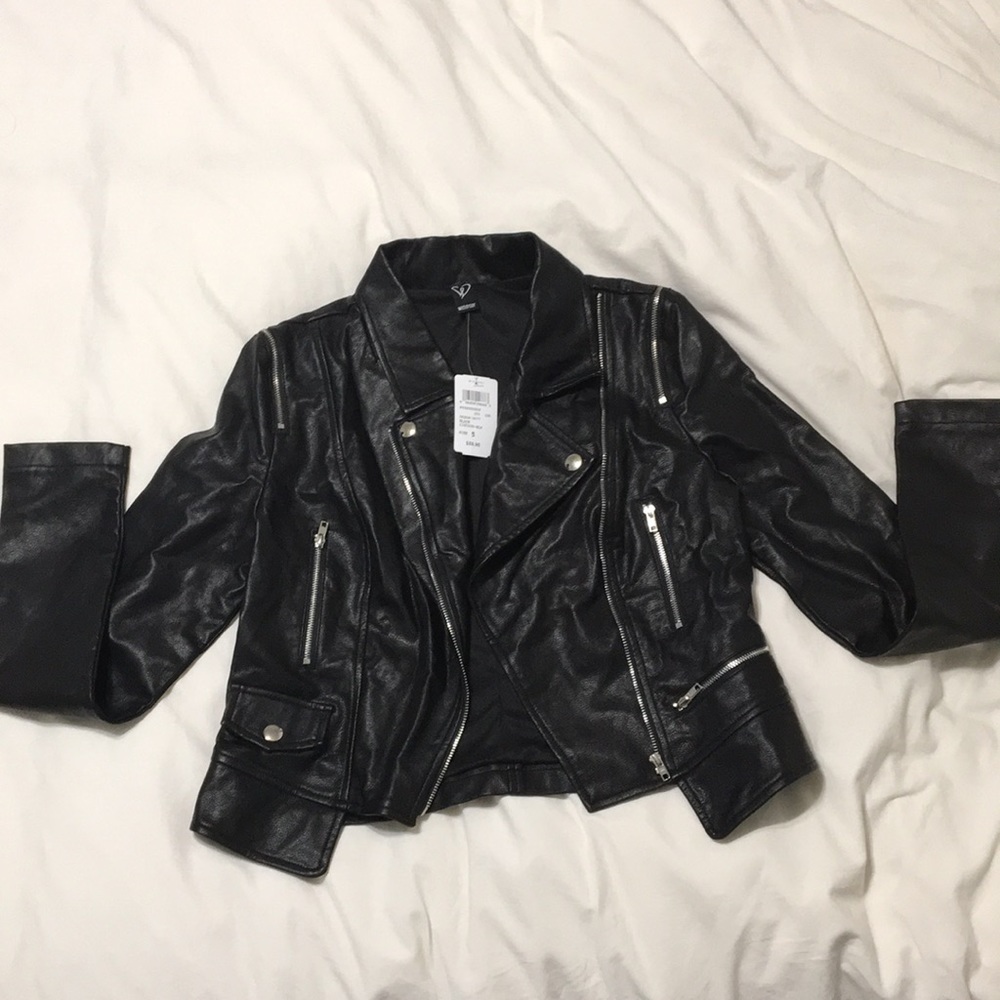 Faux leather jacket